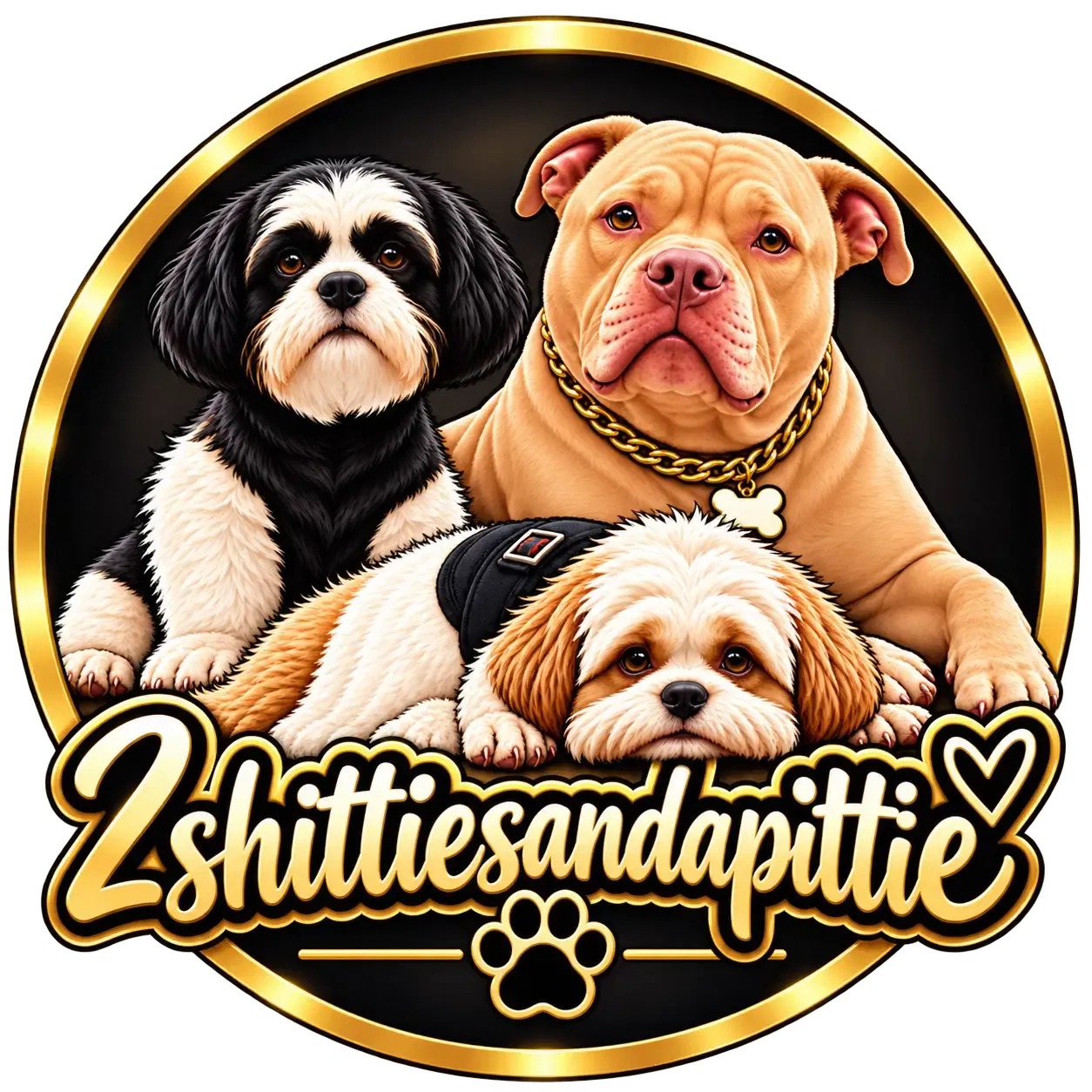 2shittiesandapittie logo